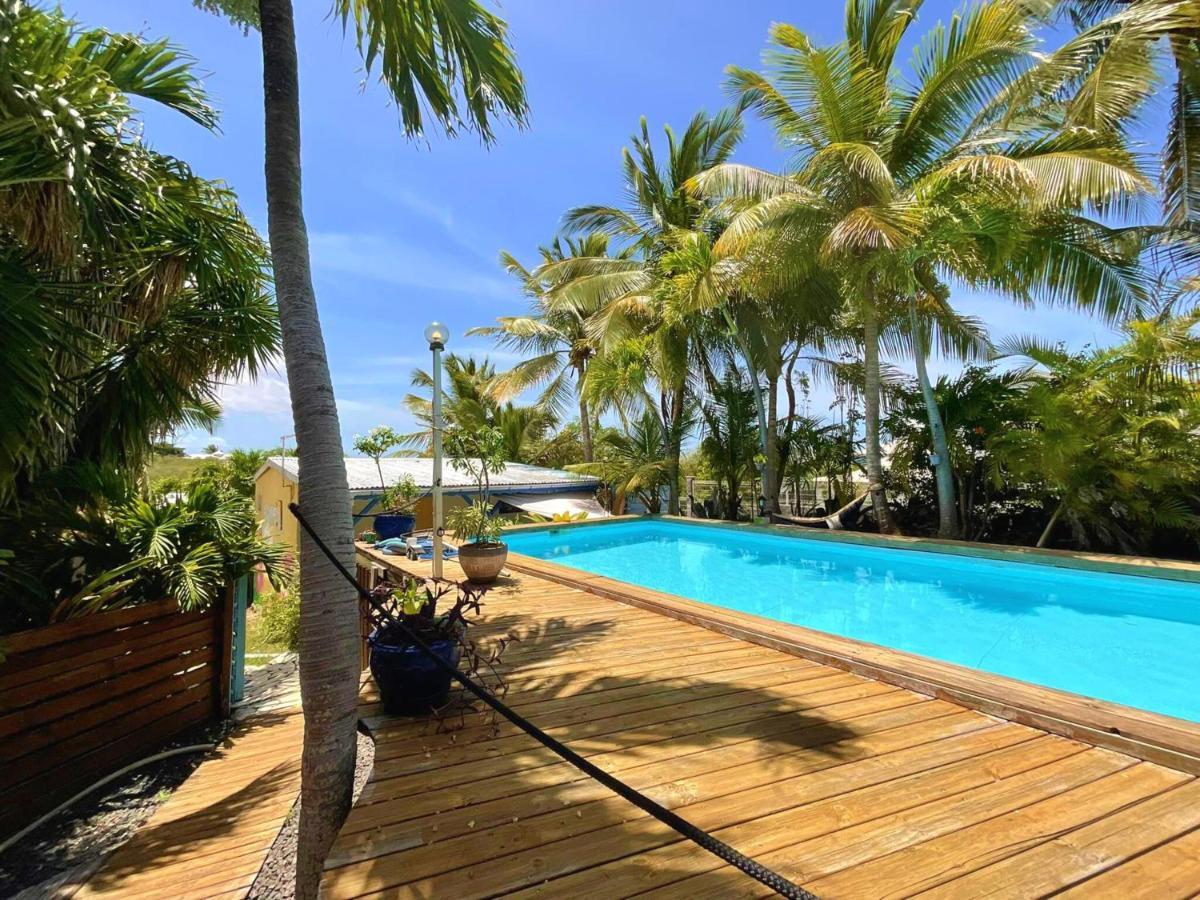 Villa Ti Bwa Carbet Cocon Dedans-Dehors Avec Roof Top En Guadeloupe Sainte-Anne  Exterior foto